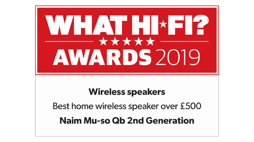 What Hi-fi? Best Wireless Speaker over £500 Award logo