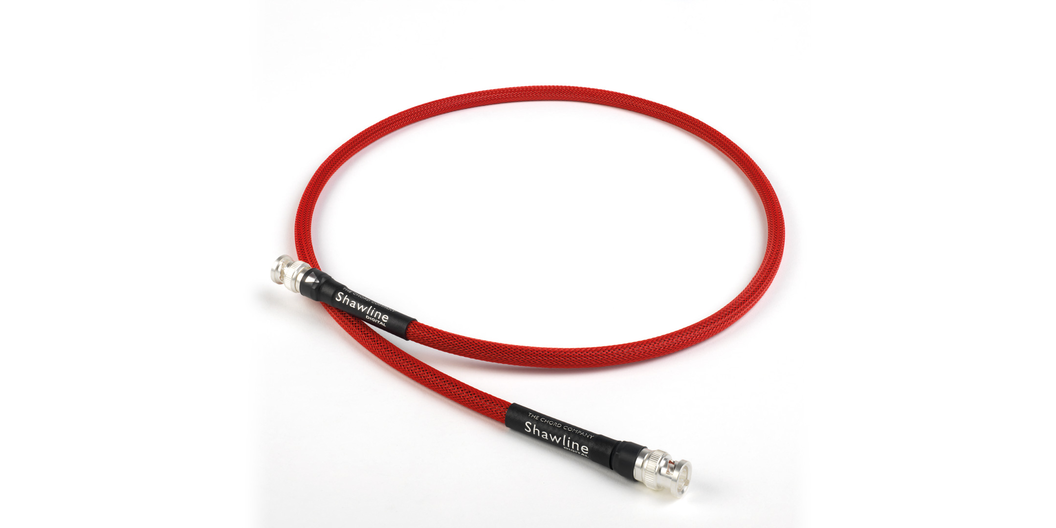 Pic of a Chord Shawline optical cable on a white background