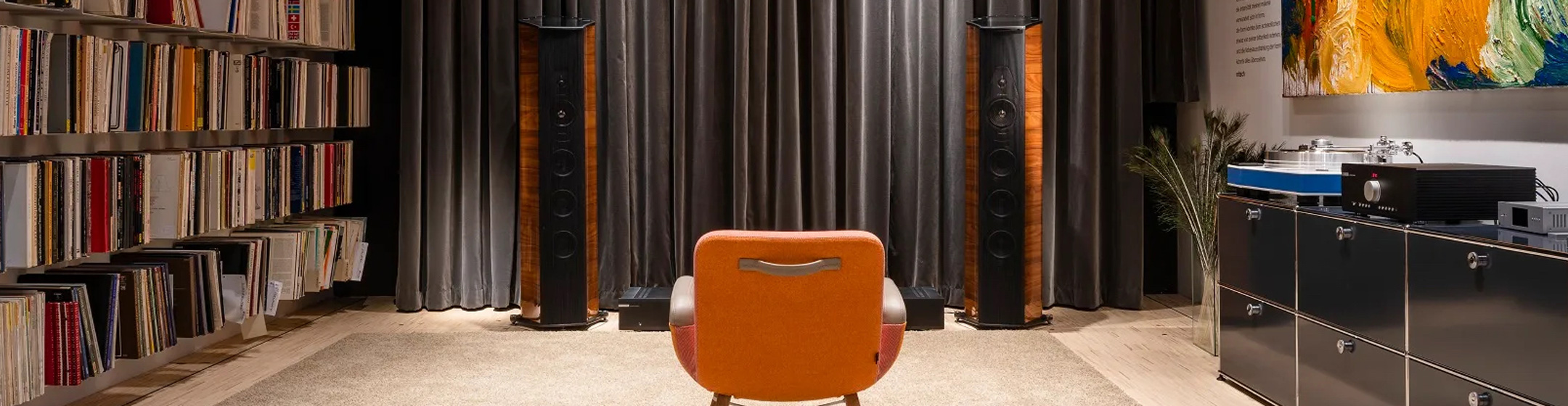 Pic showing a listening room at Pro-Ject HQ