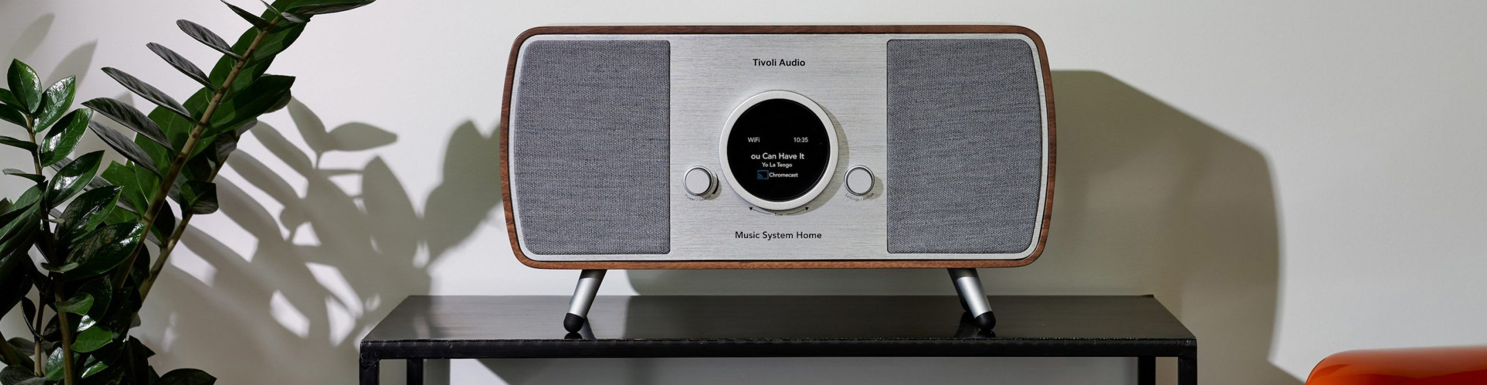 Pic showing a Tivoli Audio Home Gen 2 product on a sideboard