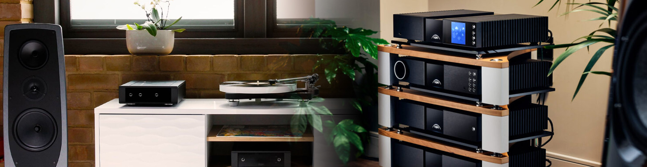 Pic showing some Rega and Naim lifestyle products