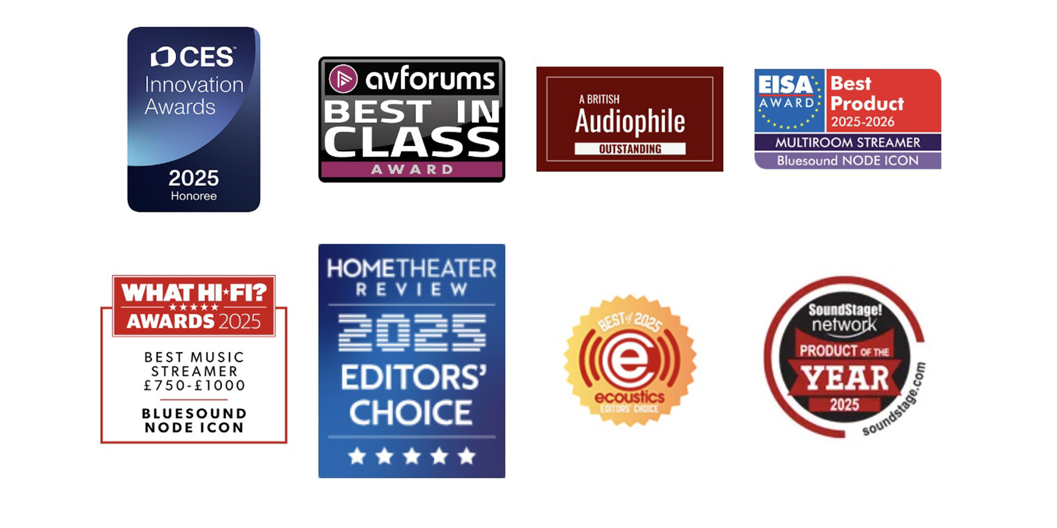 Node Icon awards logos